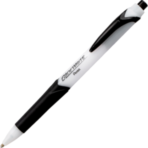 GlideWrite with TechnIFlo ink – 1.0mm ballpoint pen, bold point, black ink