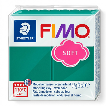 FIMO Soft – Pâte émeraude 57 g, réf. 8020-56 — vue de l’emballage