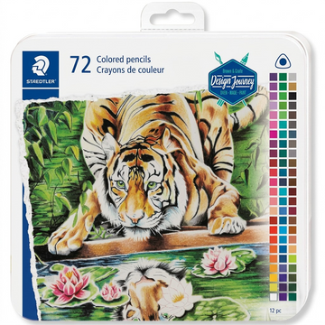 STAEDTLER 72 crayons couleur triangulaires 3 mm, réf. 1278CM72A602 — vue du produit sur fond clair