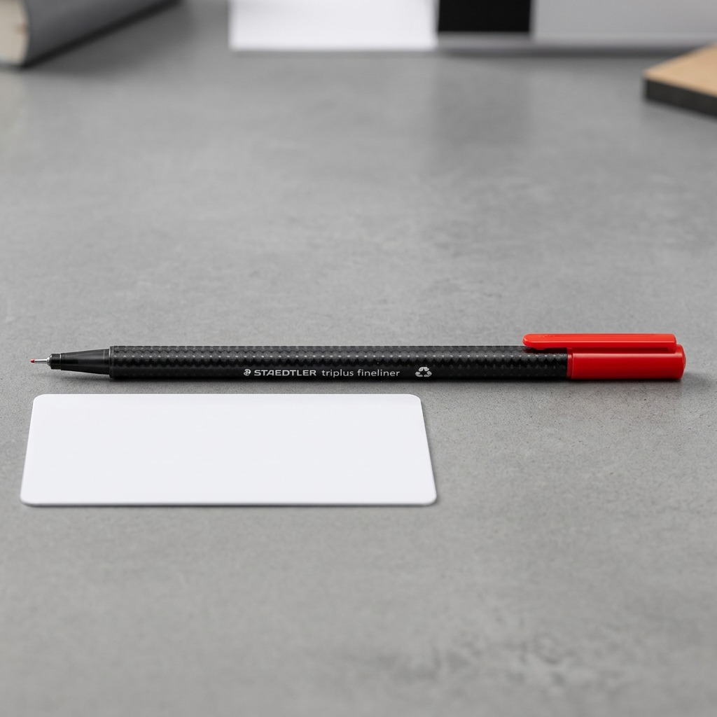 Pure high-resolution hero shot of the STAEDTLER STAEDTLER 1.250.5 purple-capped felt-tip pen.