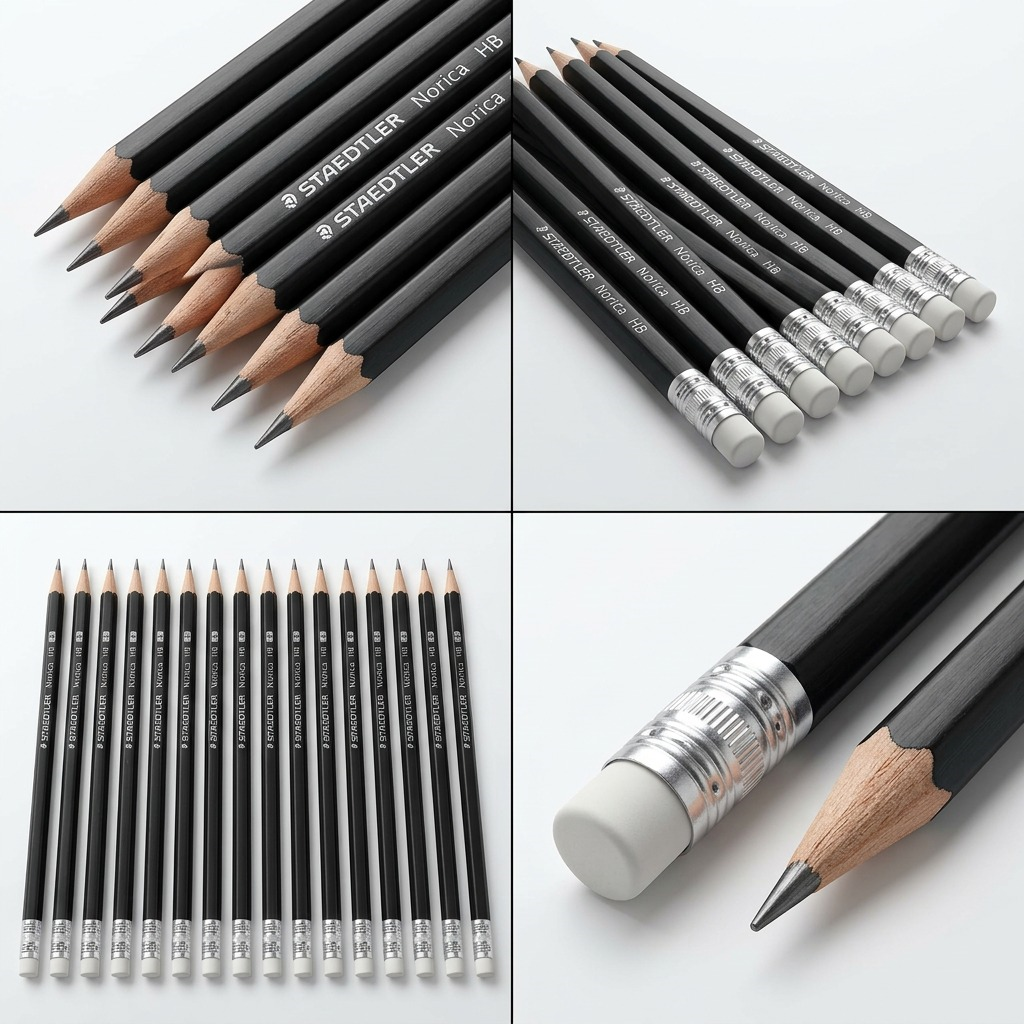 STAEDTLER Norica – 24 crayons graphite HB noirs, réf. 13249-CB2411 — vue du produit 5
