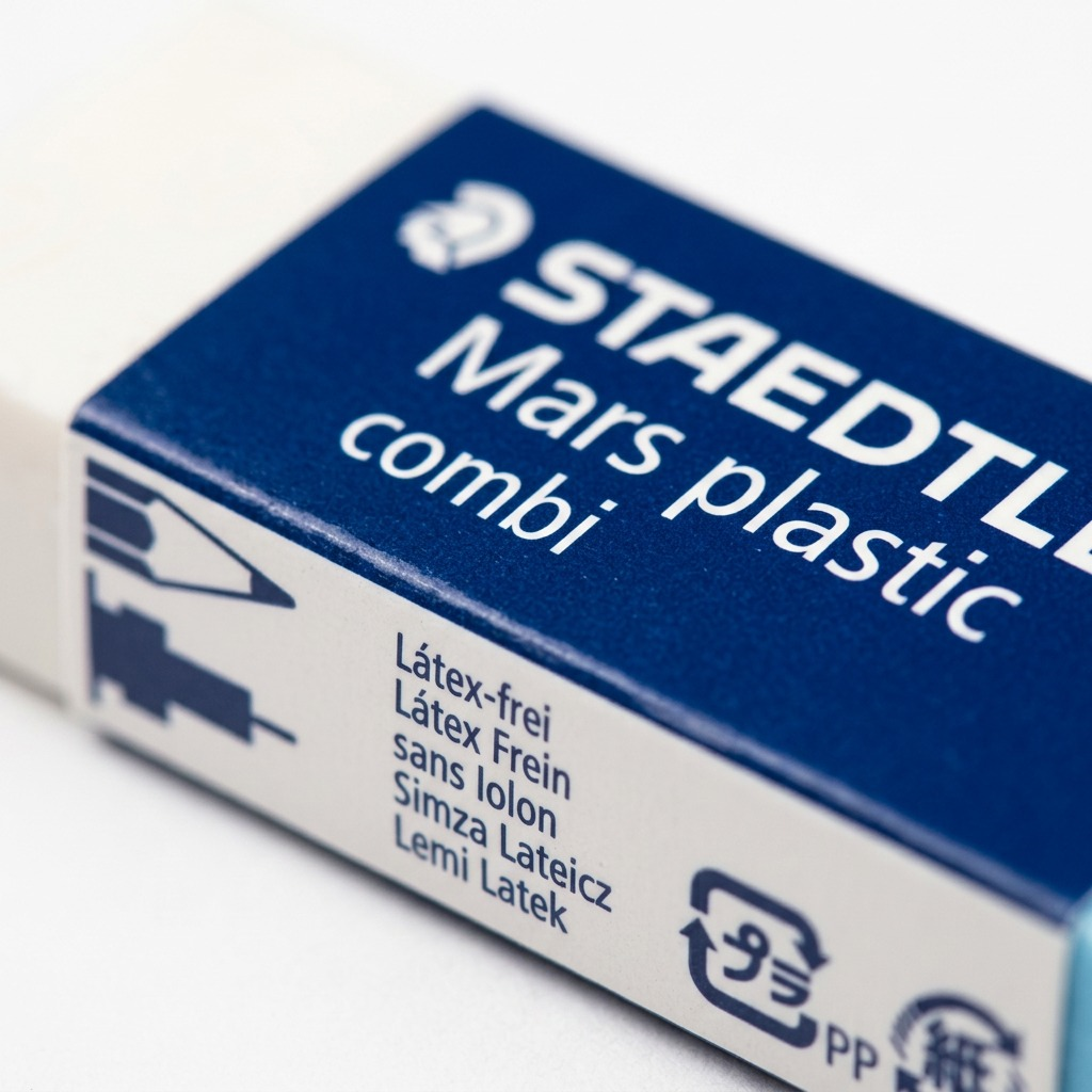 STAEDTLER Mars plastic combi – Gomme combinée, réf. 526-508-02 — vue rapprochée des détails
