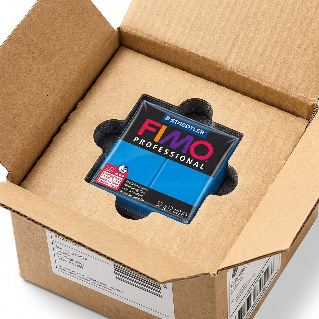 FIMO Professional – Pâte bleu pur 57 g, réf. 8005-300 — vue de l’emballage