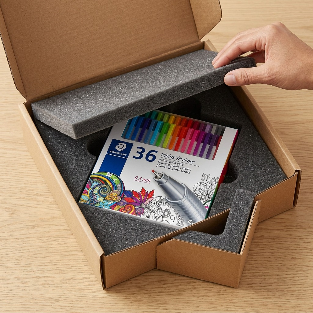 STAEDTLER triplus fineliner – Lot de 36 fineliners 0,3 mm, réf. 334-C36-LU02 — présentation de l’ensemble ou de l’emballage