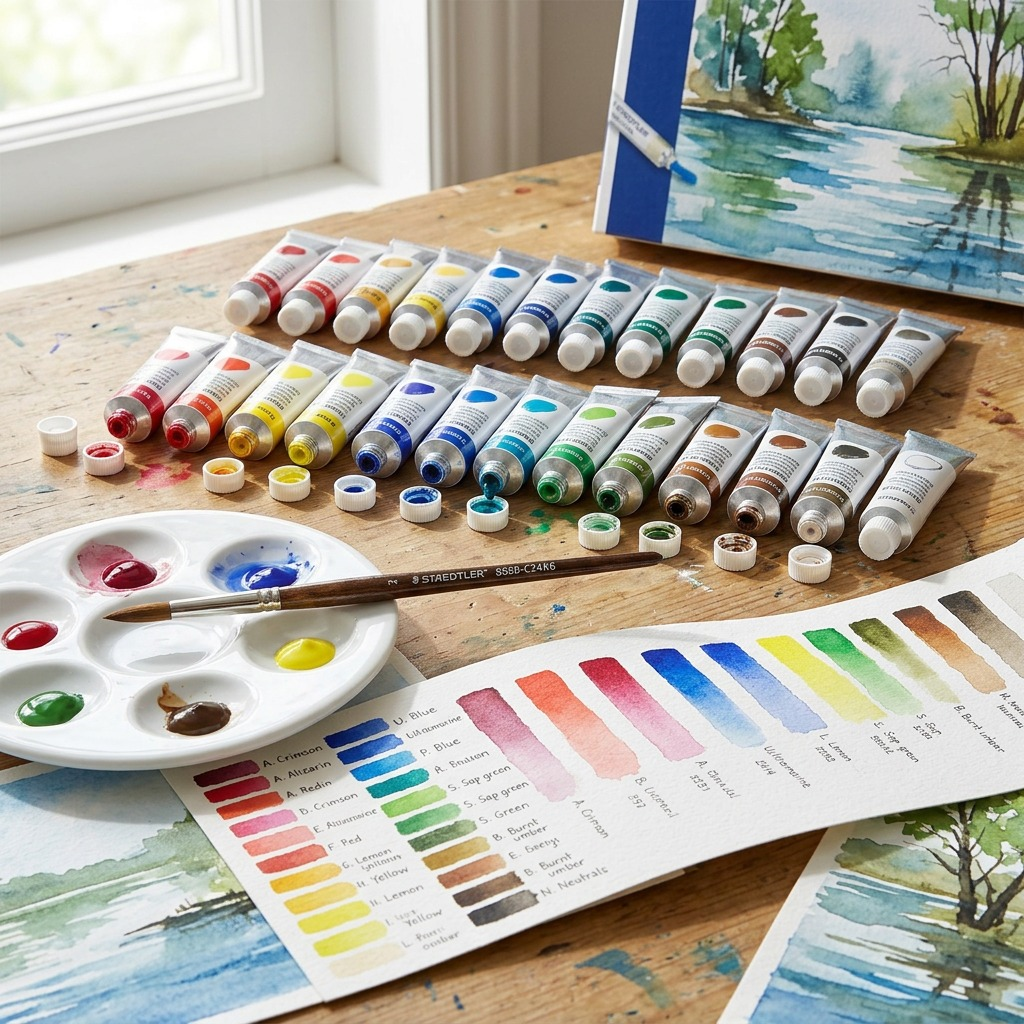 STAEDTLER – Lot de 24 peintures aquarelle tubes 12 ml, réf. 8880-C24-02 — vue 5