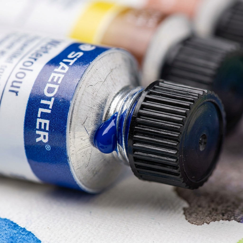 STAEDTLER – Lot de 24 peintures aquarelle tubes 12 ml, réf. 8880-C24-02 — gros plan