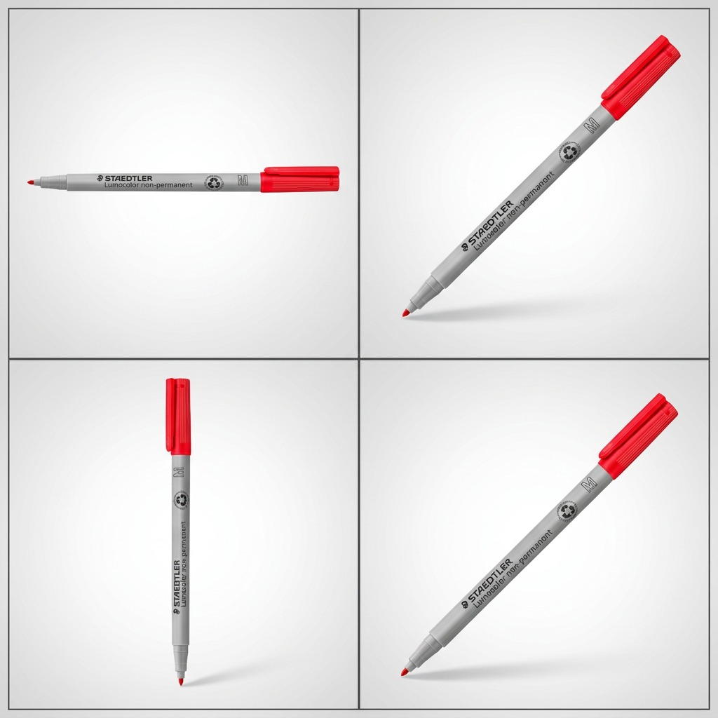 STAEDTLER Lumocolor – Marqueur rouge non permanent moyen, réf. 315-2-10 — vue du produit 5