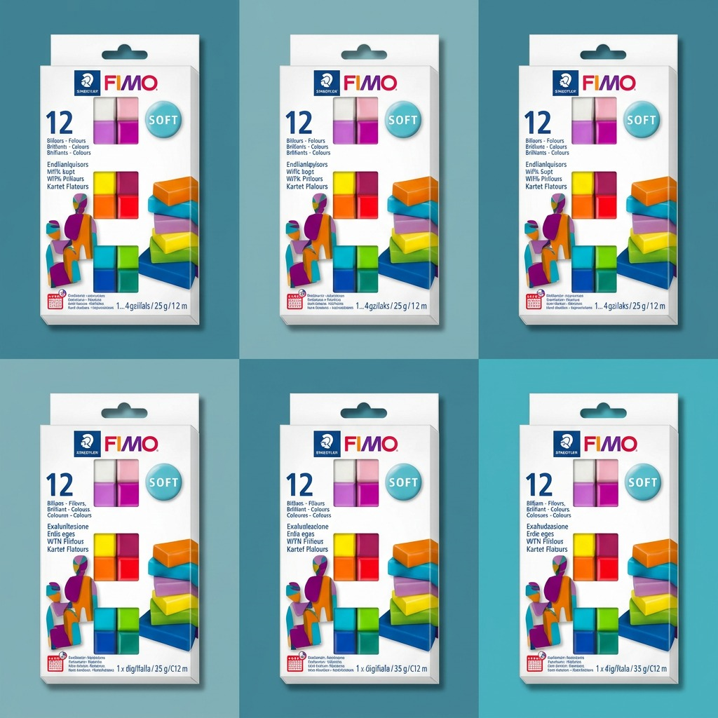 FIMO Soft – Lot de 12 couleurs brillantes, réf. 8023-C12-2 — vue 5