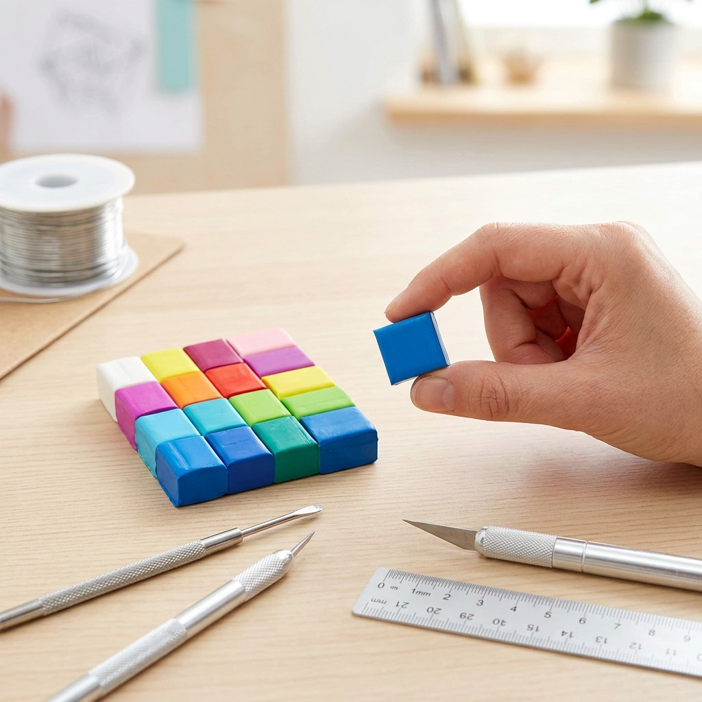 A pack of 12 vibrant Fimo Soft Brilliant Colours modeling clay. Each of the 12 colored blocks is individual and distinct.