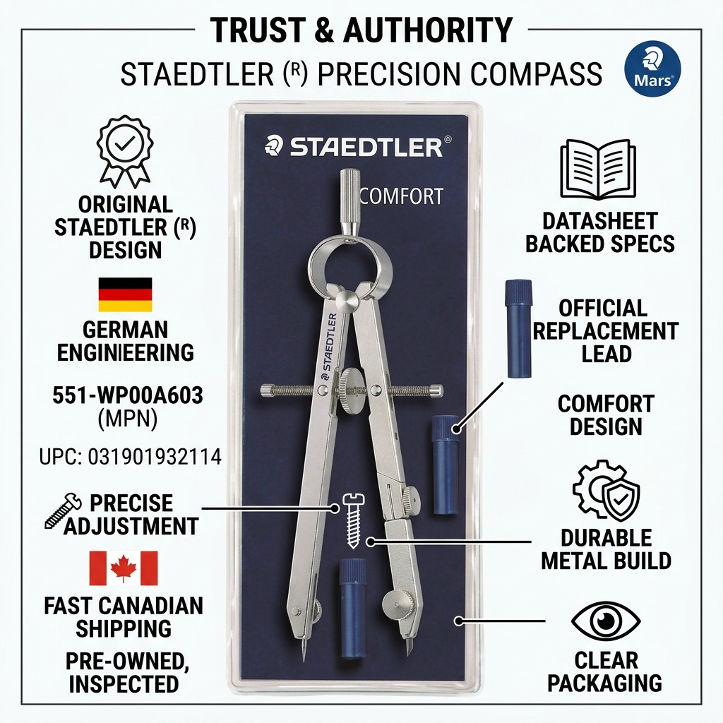 STAEDTLER – Compas 6 po avec mine, réf. 551-WP00A603 — vue 8