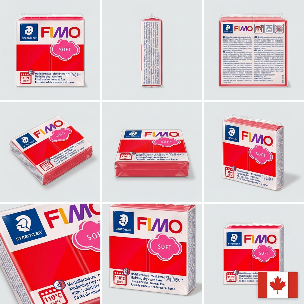FIMO Soft – Pâte rouge indien 57 g, réf. 8020-24 — vue 4