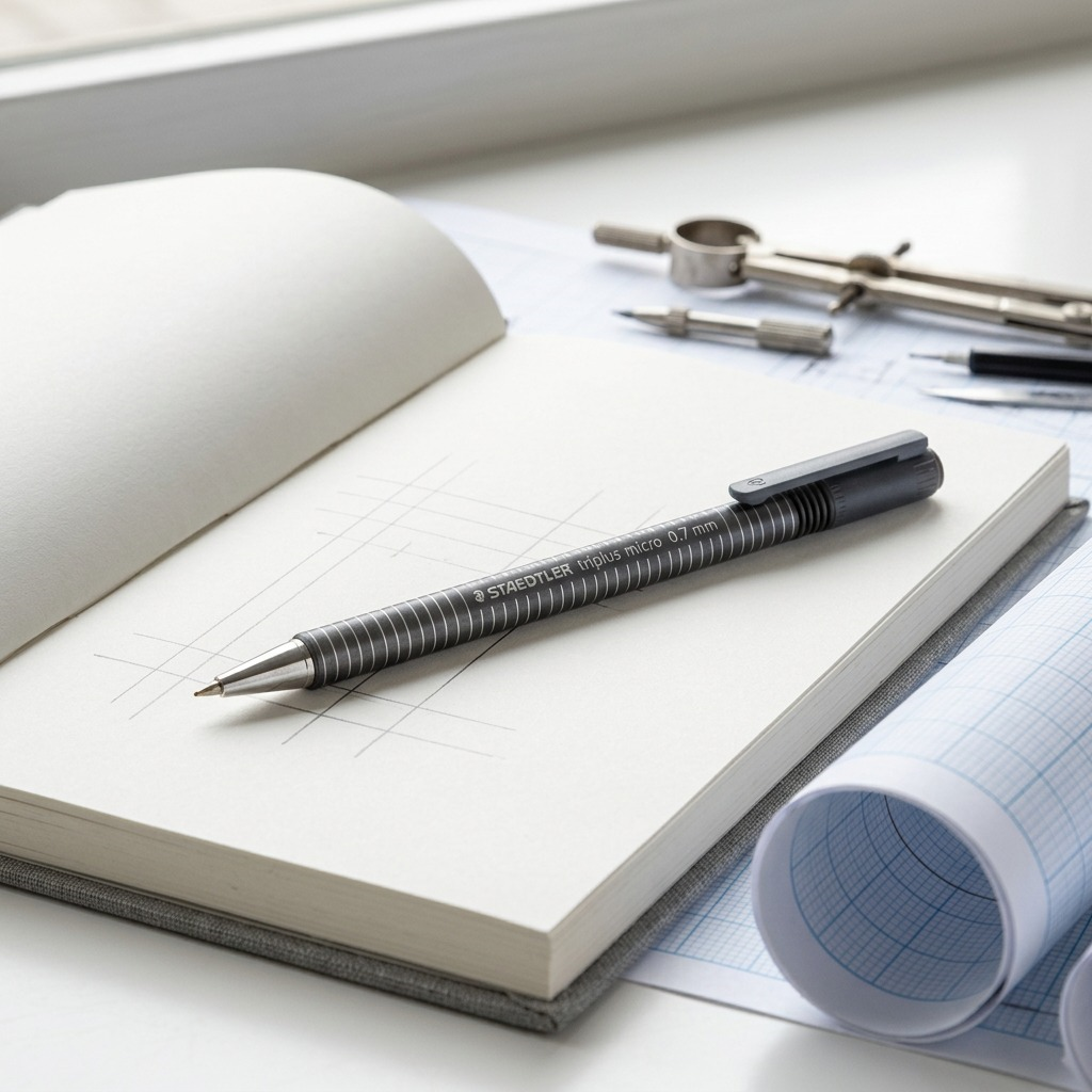 STAEDTLER triplus – Porte-mine 0,7 mm anthracite, réf. 77427-81A6 — vue sur fond clair