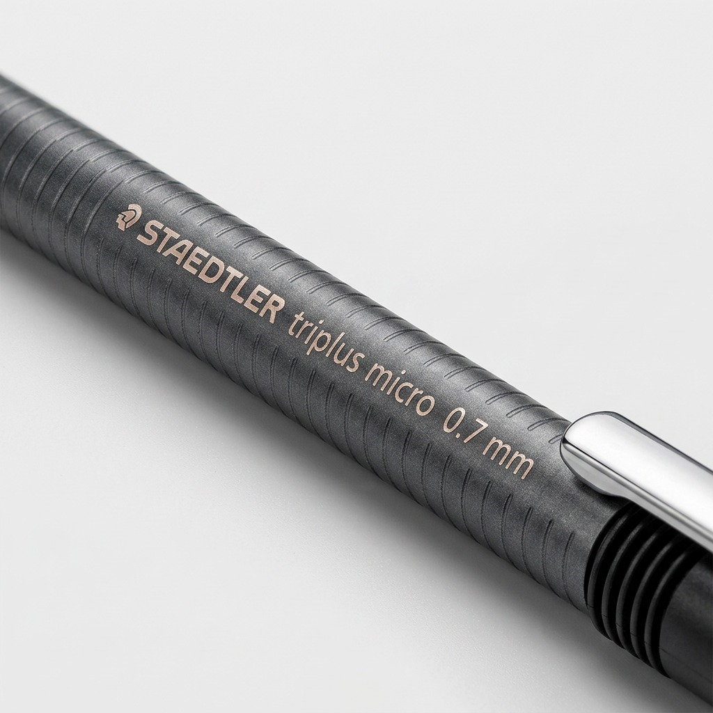 STAEDTLER triplus – Porte-mine 0,7 mm anthracite, réf. 77427-81A6 — gros plan des détails