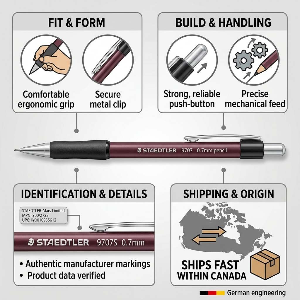 STAEDTLER – Porte-mine 0,7 mm, couleurs assorties, réf. 9707S — vue 8