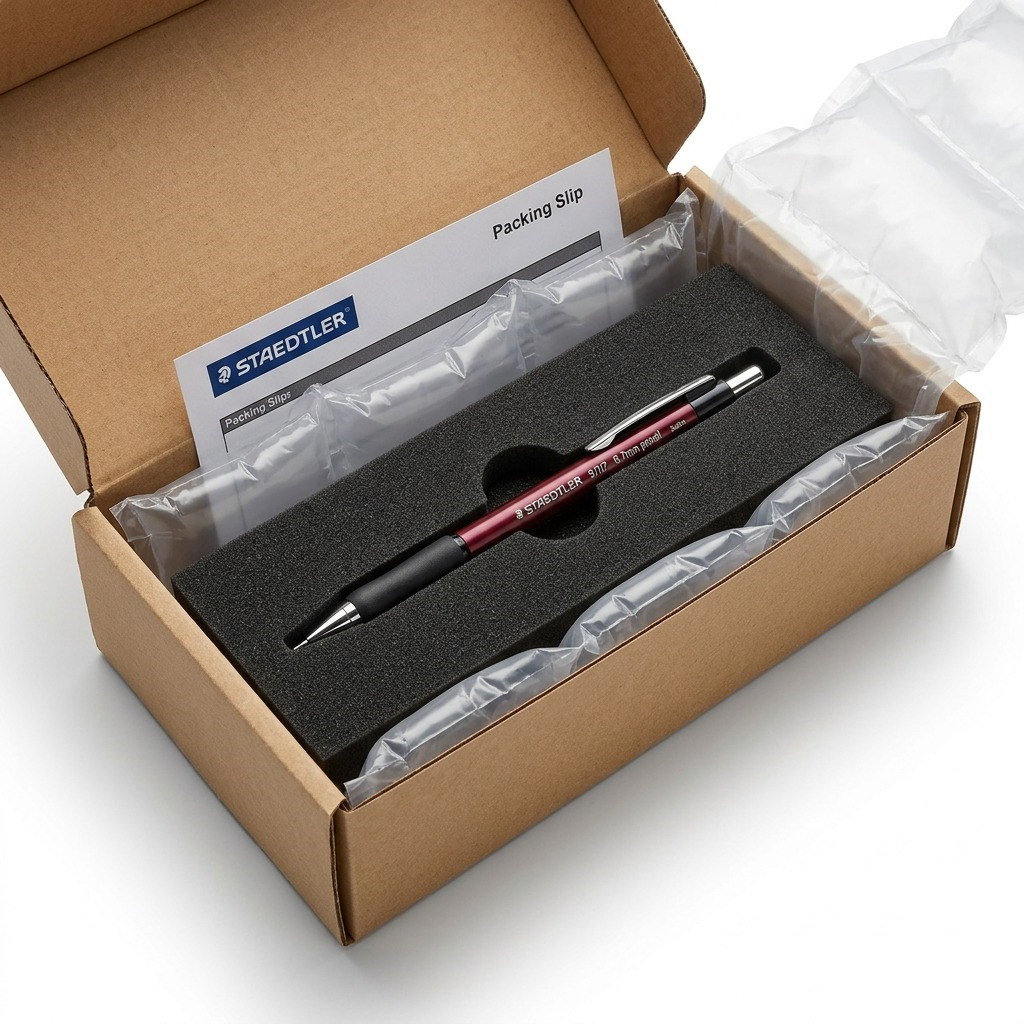 STAEDTLER – Porte-mine 0,7 mm, couleurs assorties, réf. 9707S — vue de l’emballage