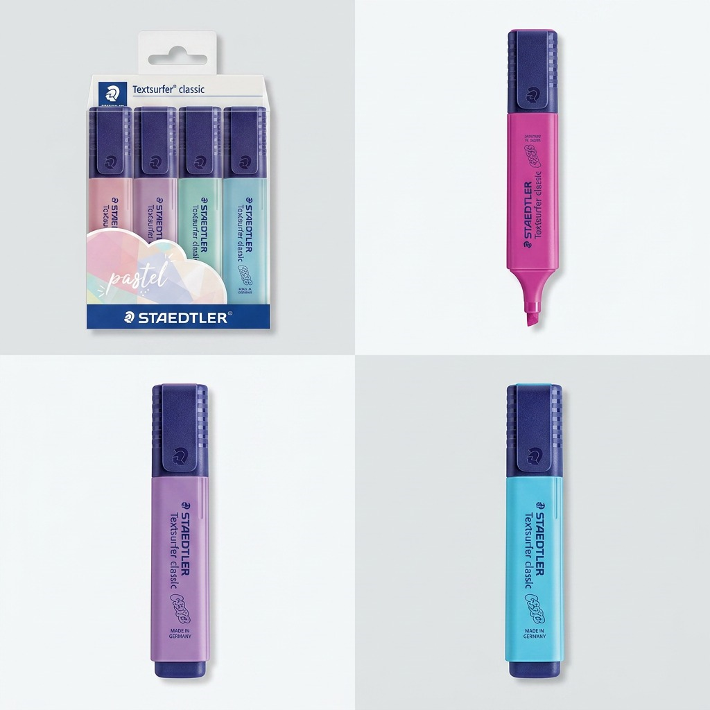 STAEDTLER Textsurfer classic – Lot de 4 surligneurs pastel, référence 364-CWP4PA — vue 5