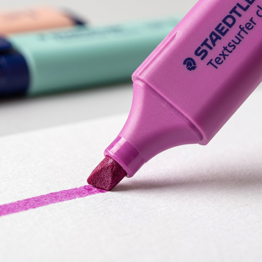 STAEDTLER Textsurfer classic – Lot de 4 surligneurs pastel, référence 364-CWP4PA — gros plan