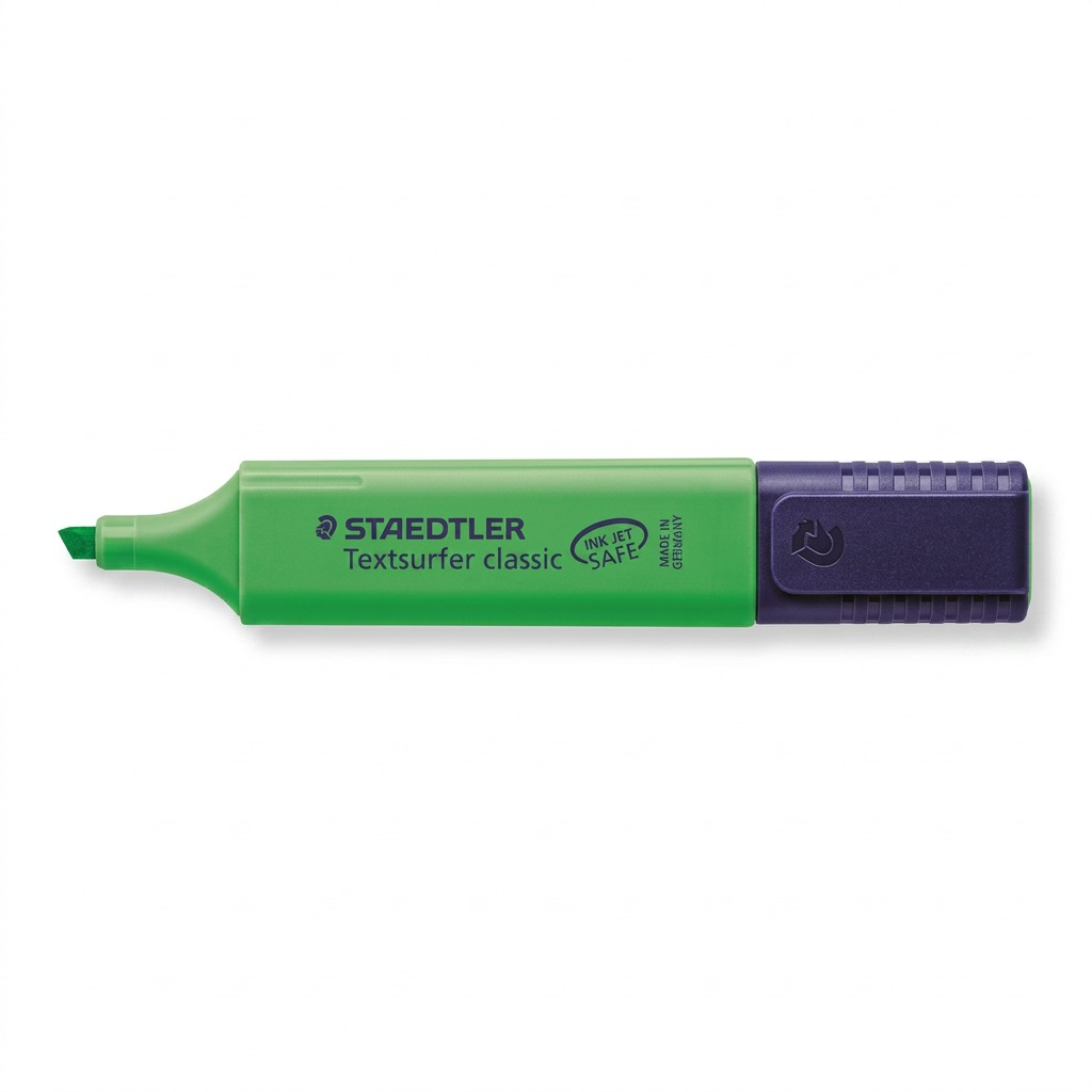 STAEDTLER Textsurfer classic – Surligneur fluorescent vert, référence 364-5-03 — vue sur fond clair