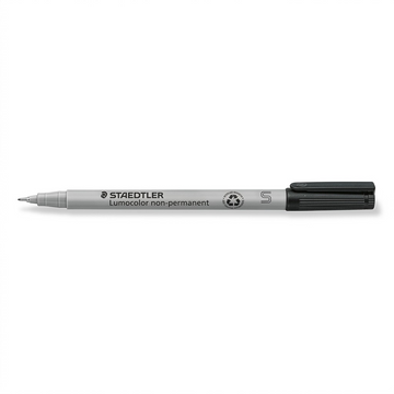 STAEDTLER Lumocolor – Marqueur noir superfin à base d’eau, réf. 311-9-10 — vue du produit sur fond clair