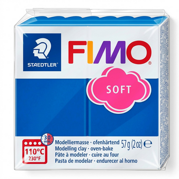 FIMO Soft – Pâte bleu Pacifique 57 g, réf. 8020-37 — vue du produit sur fond clair