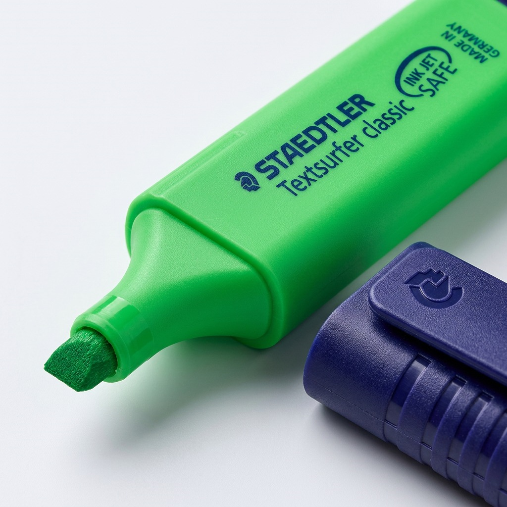 STAEDTLER Textsurfer classic – Surligneur fluorescent vert, référence 364-5-03 — gros plan