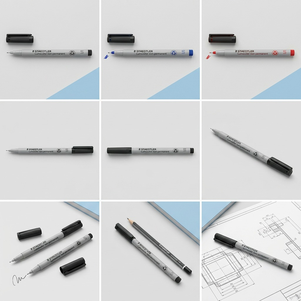 STAEDTLER Lumocolor – Marqueur noir superfin à base d’eau, réf. 311-9-10 — vue du produit 5