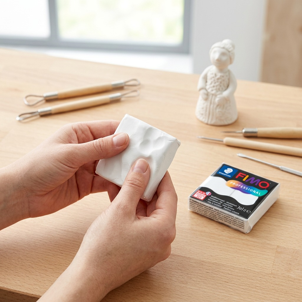 FIMO Professional – Pâte blanche 57 g, réf. 8040-0 — exemple d’utilisation