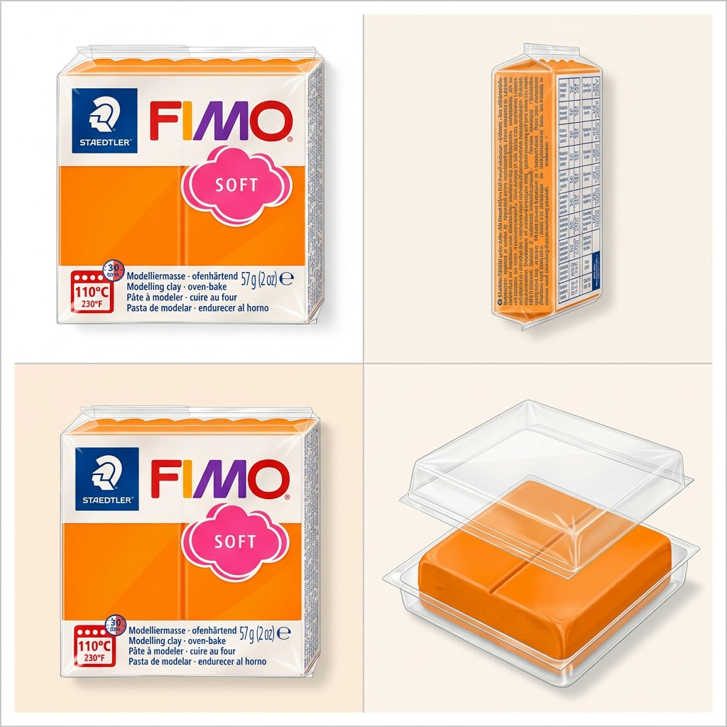 FIMO Soft – Pâte mandarine 57 g, réf. 8020-42 — vue 5