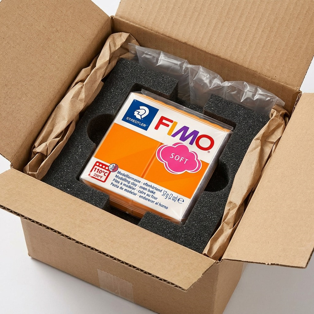 FIMO Soft – Pâte mandarine 57 g, réf. 8020-42 — vue de l’emballage