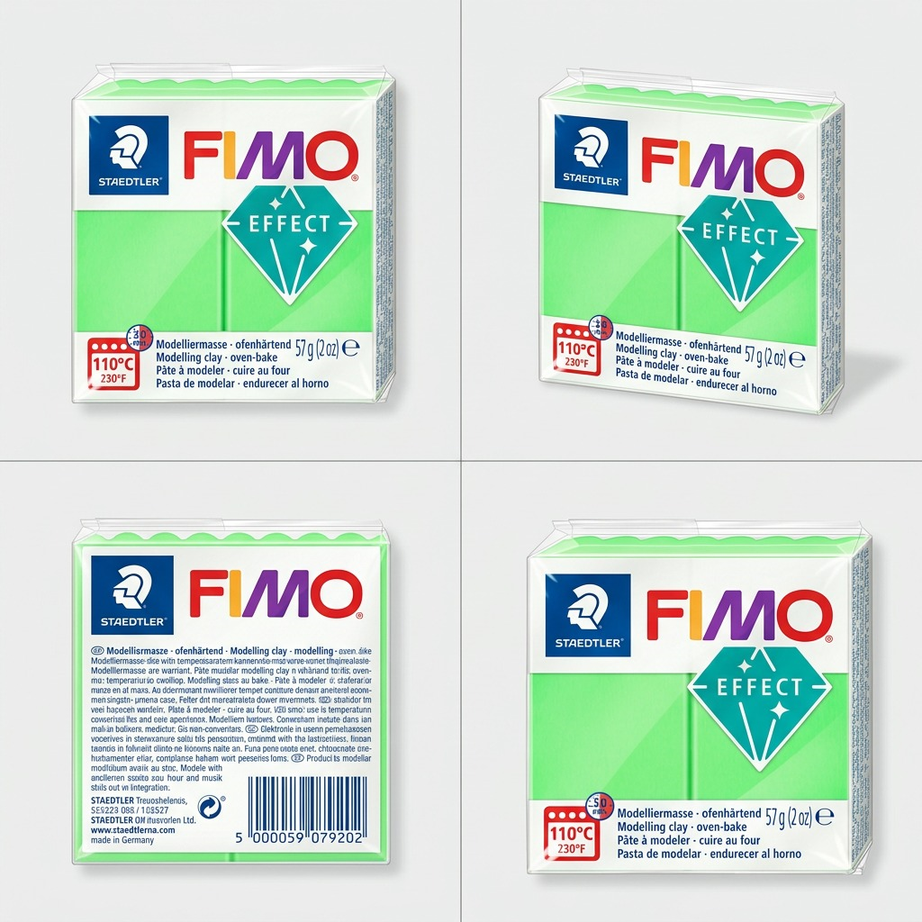 FIMO Soft – Pâte vert lime 57 g, réf. 8020-52 — vue 5