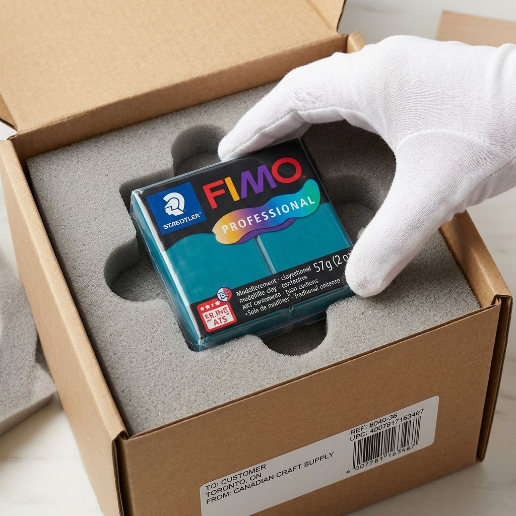 FIMO Professional – Pâte bleu pétrole 57 g, réf. 8040-36 — vue de l’emballage