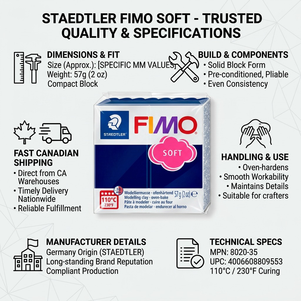 FIMO Soft – Pâte bleu Windsor 57 g, réf. 8020-35 — vue 8