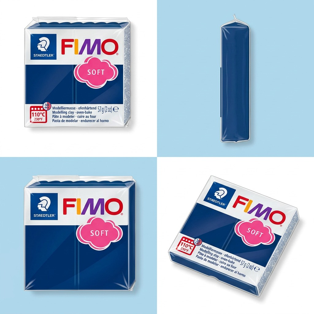 FIMO Soft – Pâte bleu Windsor 57 g, réf. 8020-35 — vue 5