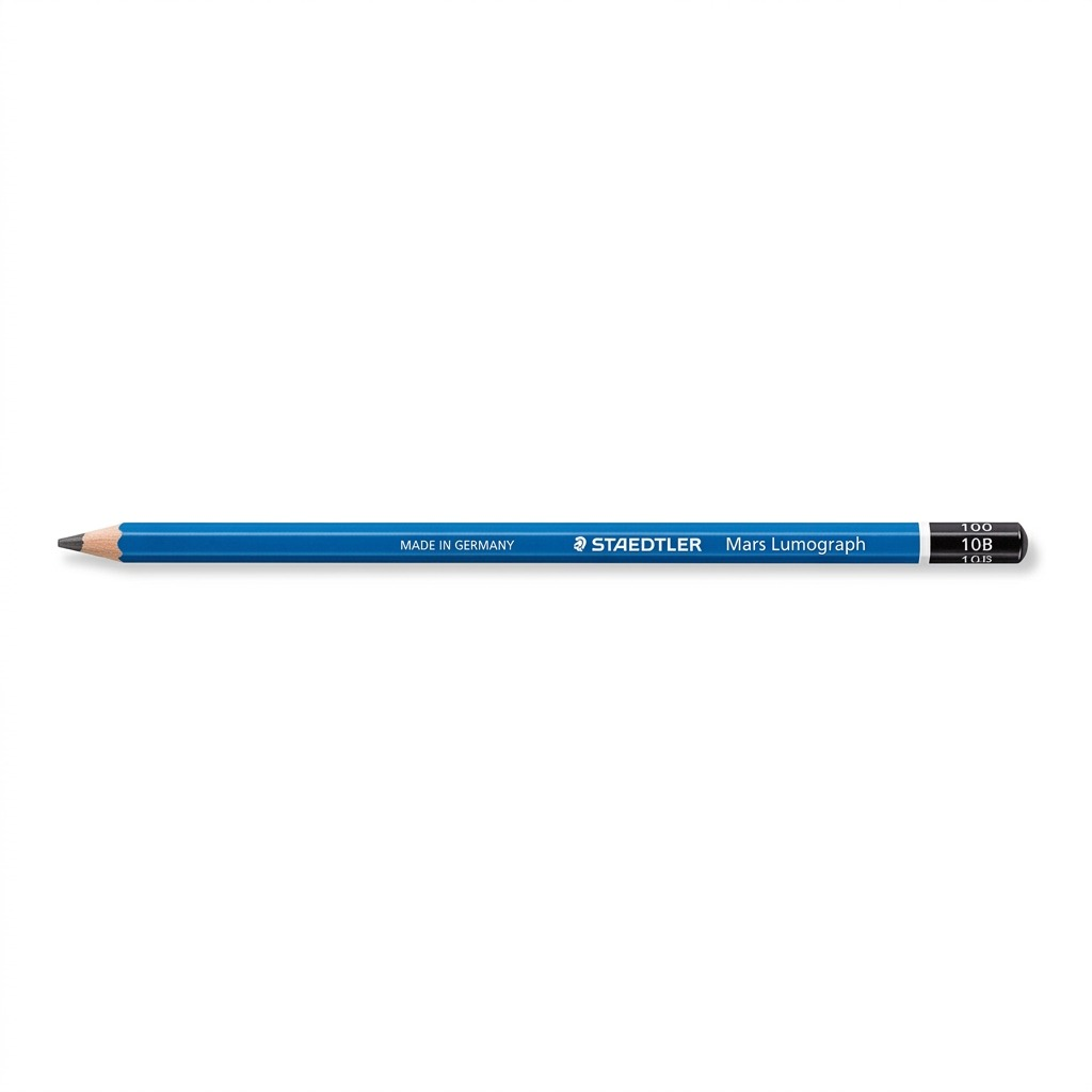 STAEDTLER Mars Lumograph – Crayon graphite 10B, réf. 100-10B-35 — gros plan des détails