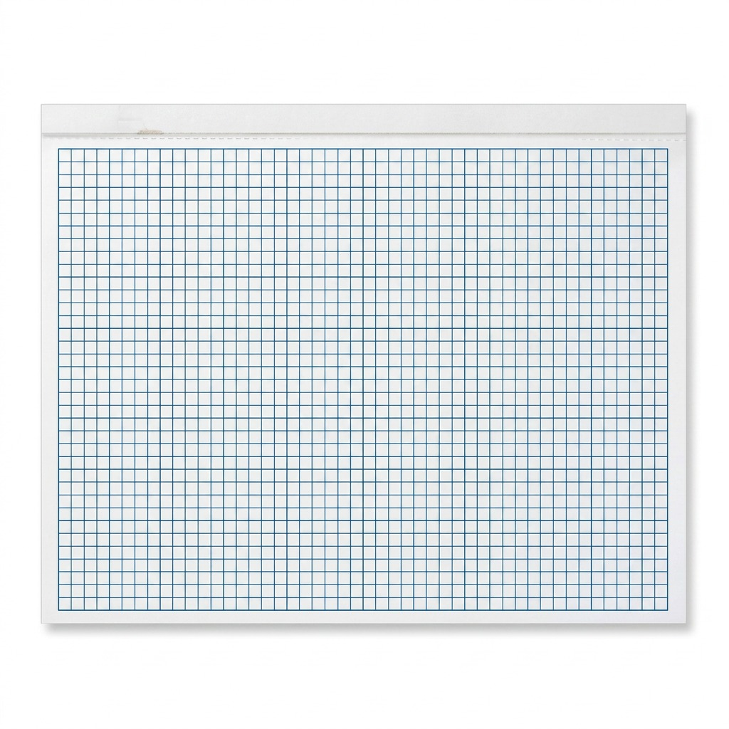 STAEDTLER – Bloc de papier quadrillé 4 × 4, 17 × 22 po, 50 feuilles, réf. 937-1722P402 — vue sur fond clair