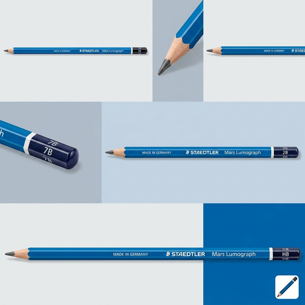 STAEDTLER Mars Lumograph – Crayon graphite 7B, réf. 100-7B-35 — vue du produit sur fond clair