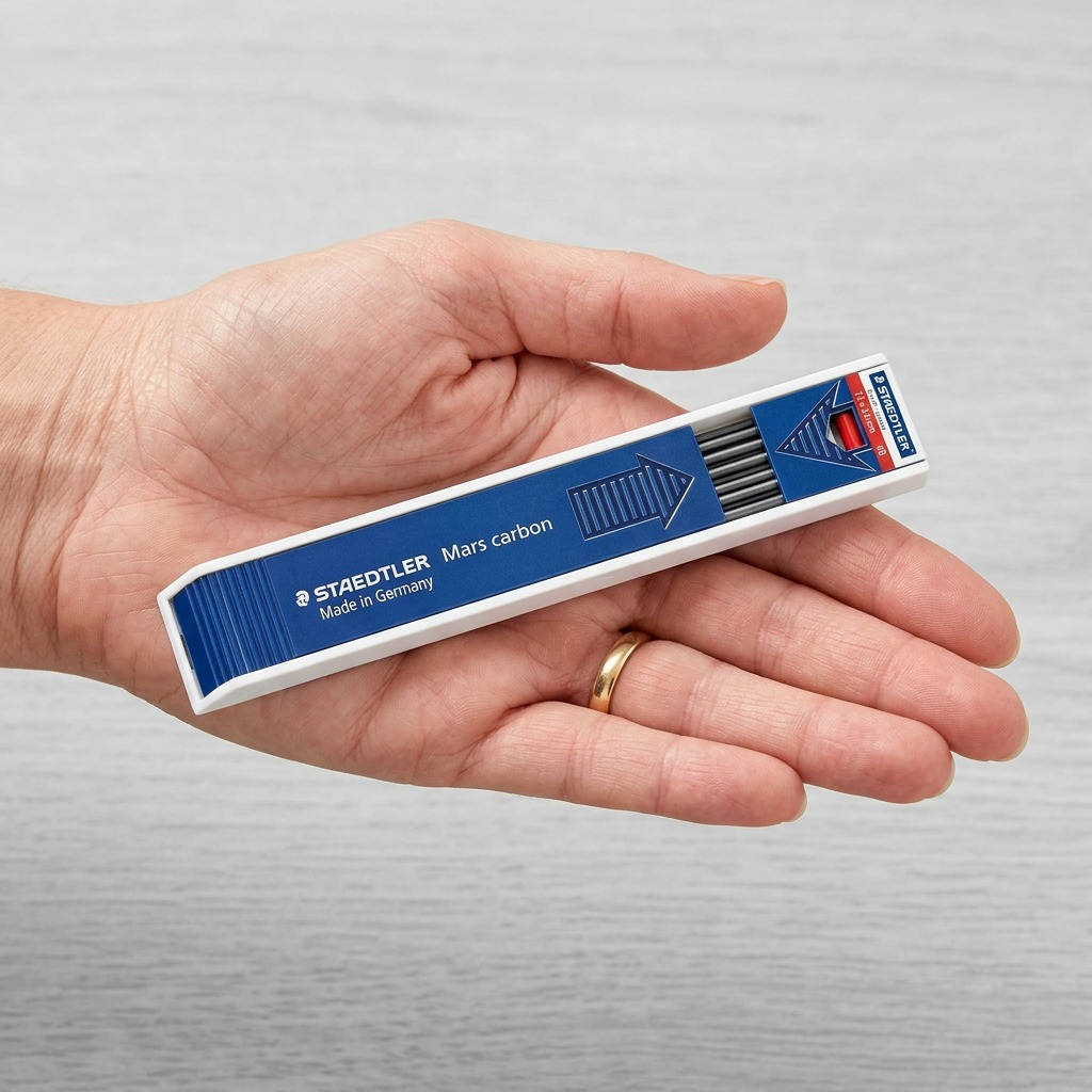 A crisp, central product shot of STAEDTLER Mars carbon 4B 12pcs leads against a white background.