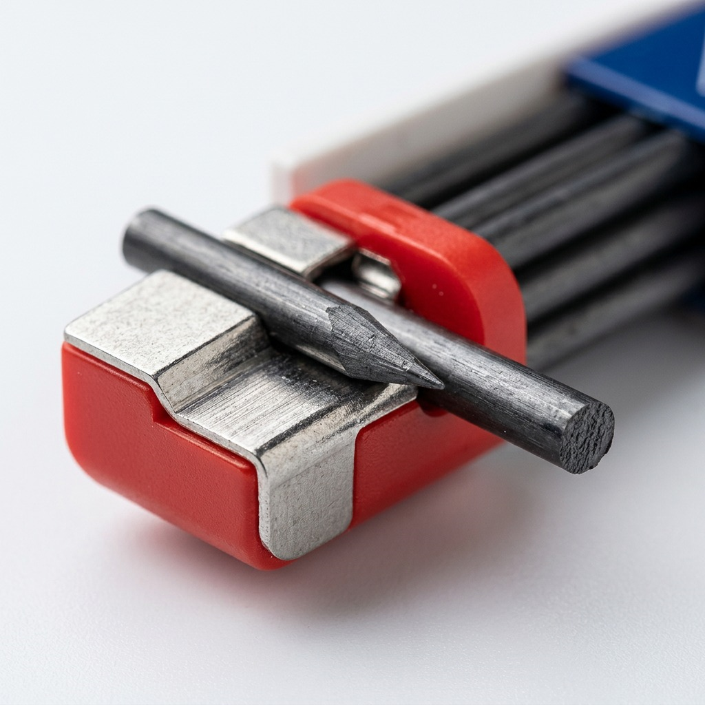STAEDTLER Mars Carbon – 12 mines 4B, réf. 200-4B-03 — gros plan des détails