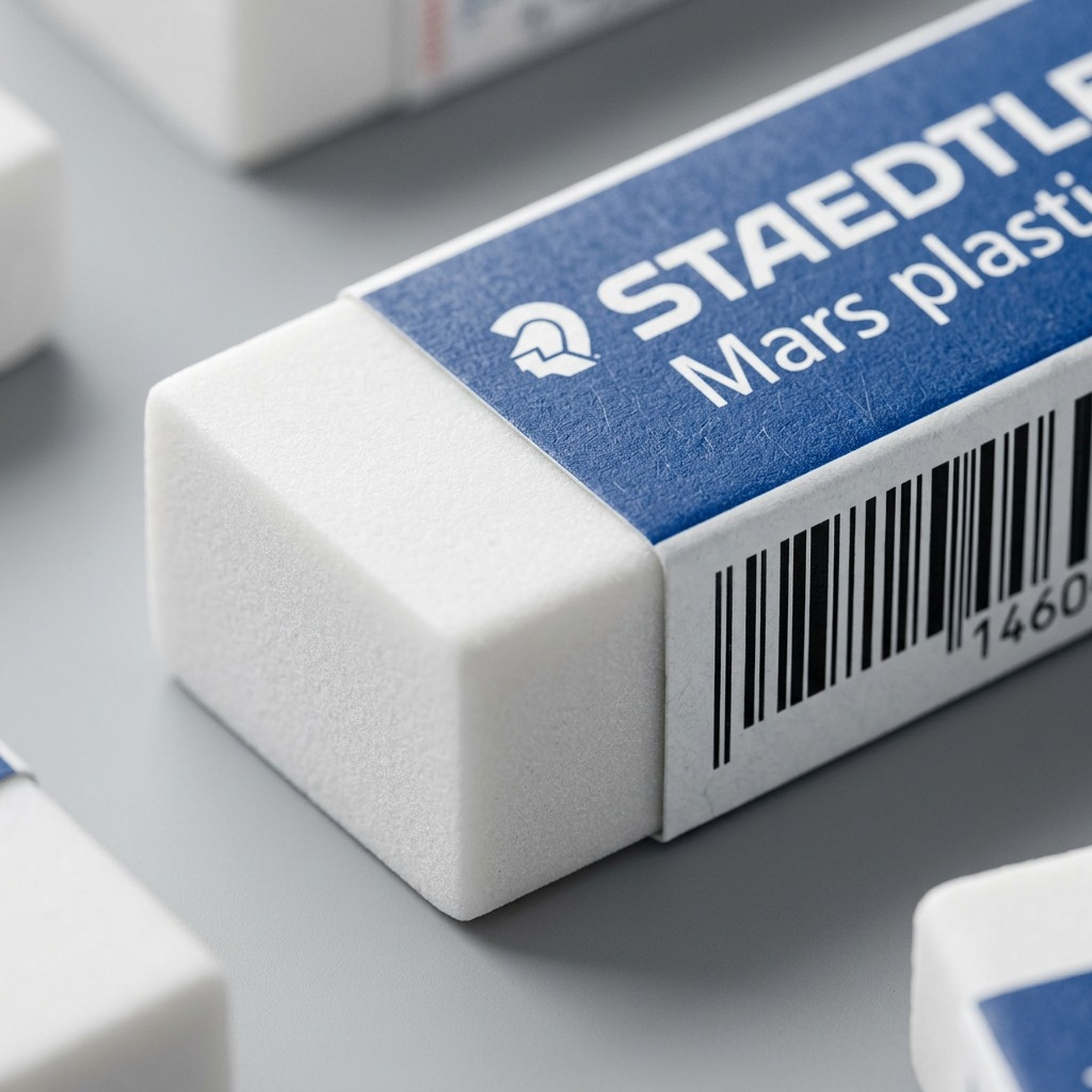 STAEDTLER Mars plastic – Lot de gommes à effacer, réf. 52650BK4A602PE — vue rapprochée des détails