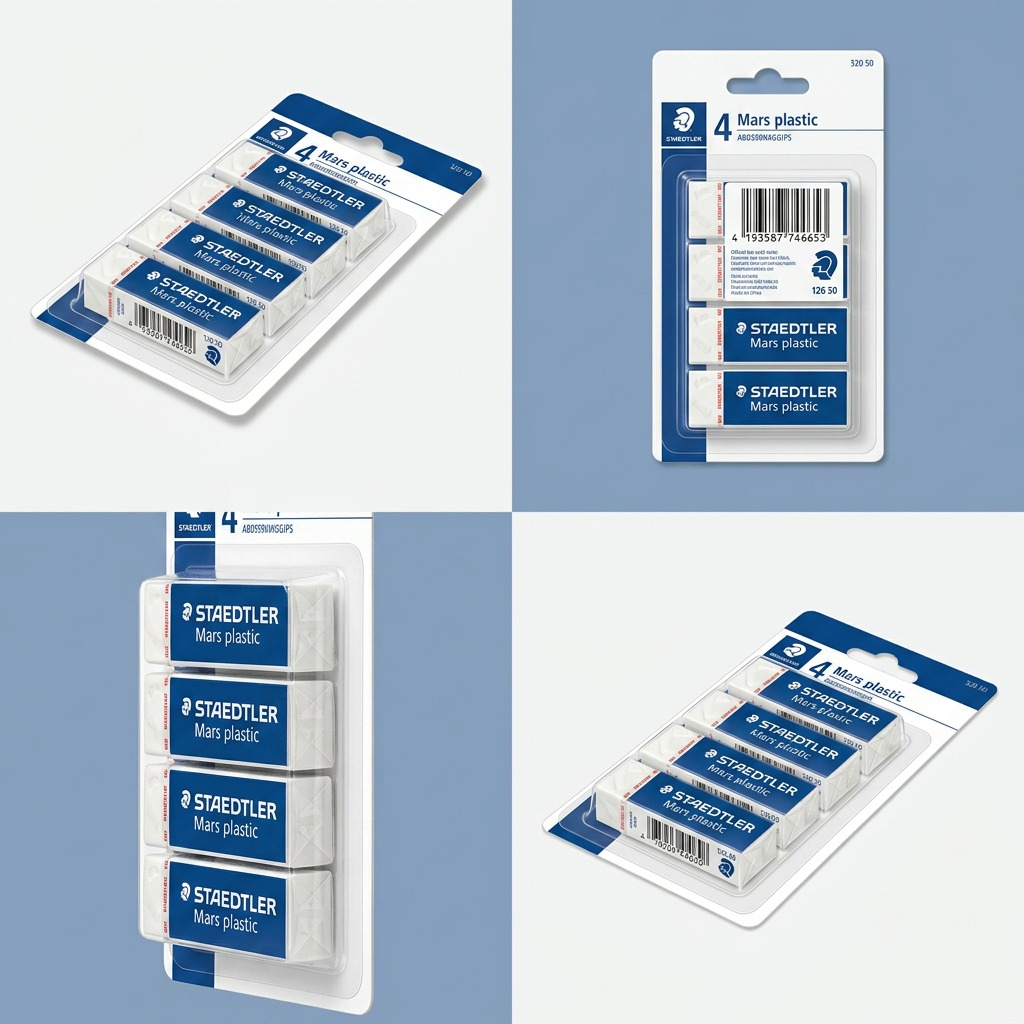 STAEDTLER Mars plastic – Lot de gommes à effacer, réf. 52650BK4A602PE — vue 5