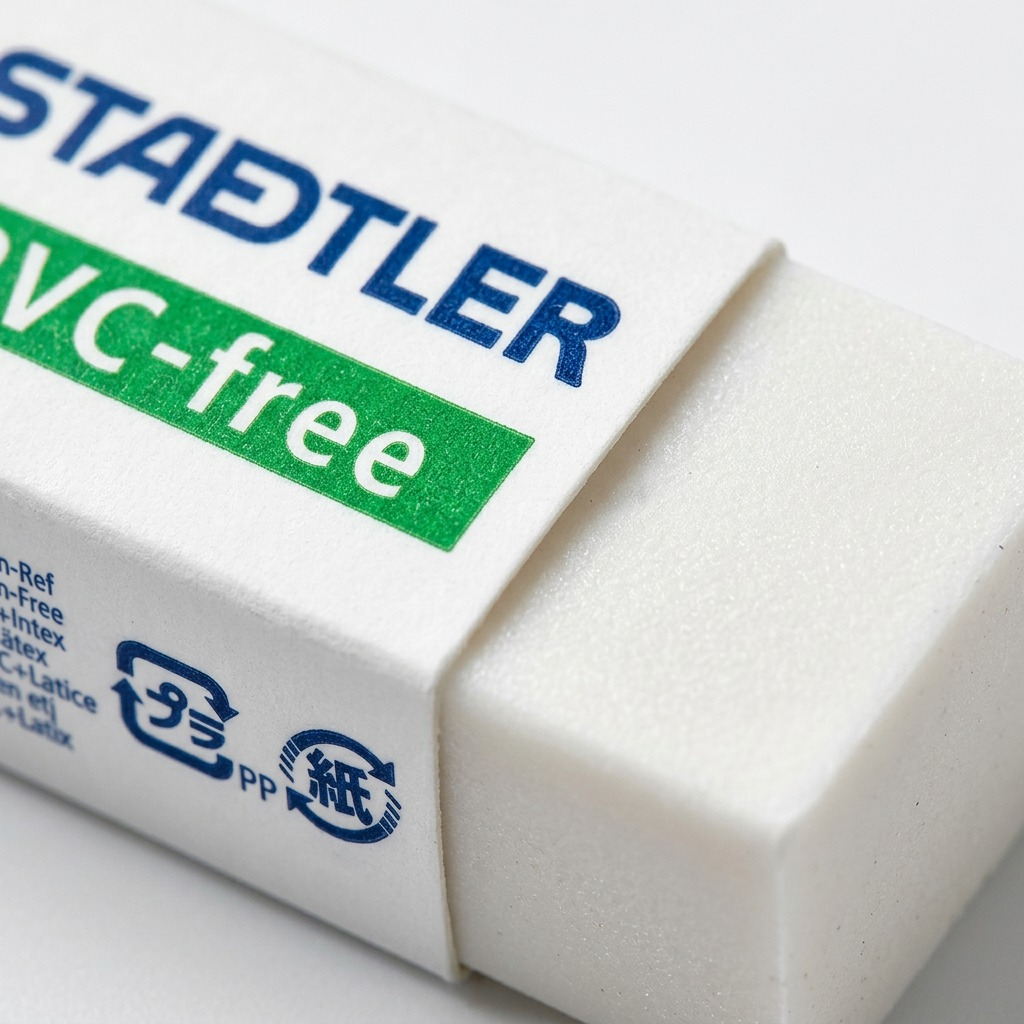 STAEDTLER Rasoplast – Gomme à effacer blanche, réf. 525-B20 — vue rapprochée des détails