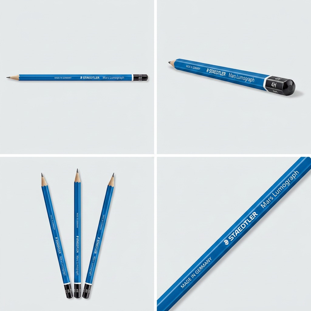 STAEDTLER Mars Lumograph – Crayon graphite 4H, réf. 100-4H-M — vue du produit 5