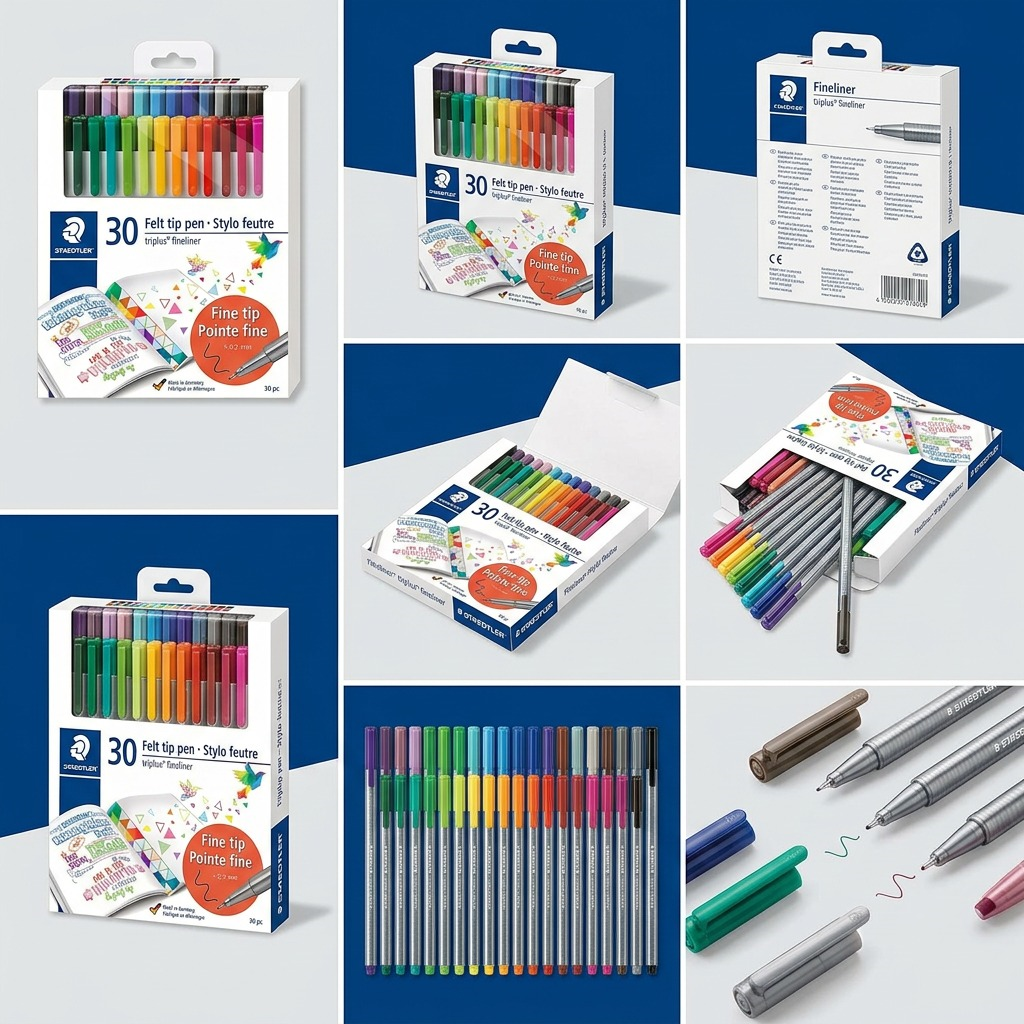 STAEDTLER triplus fineliner – Lot de 30 fineliners 0,3 mm, réf. 334-C30-LU — vue 5