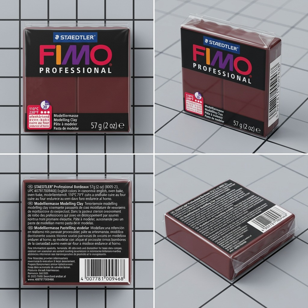FIMO Professional – Pâte bordeaux 57 g, réf. 8005-23 — vue 5