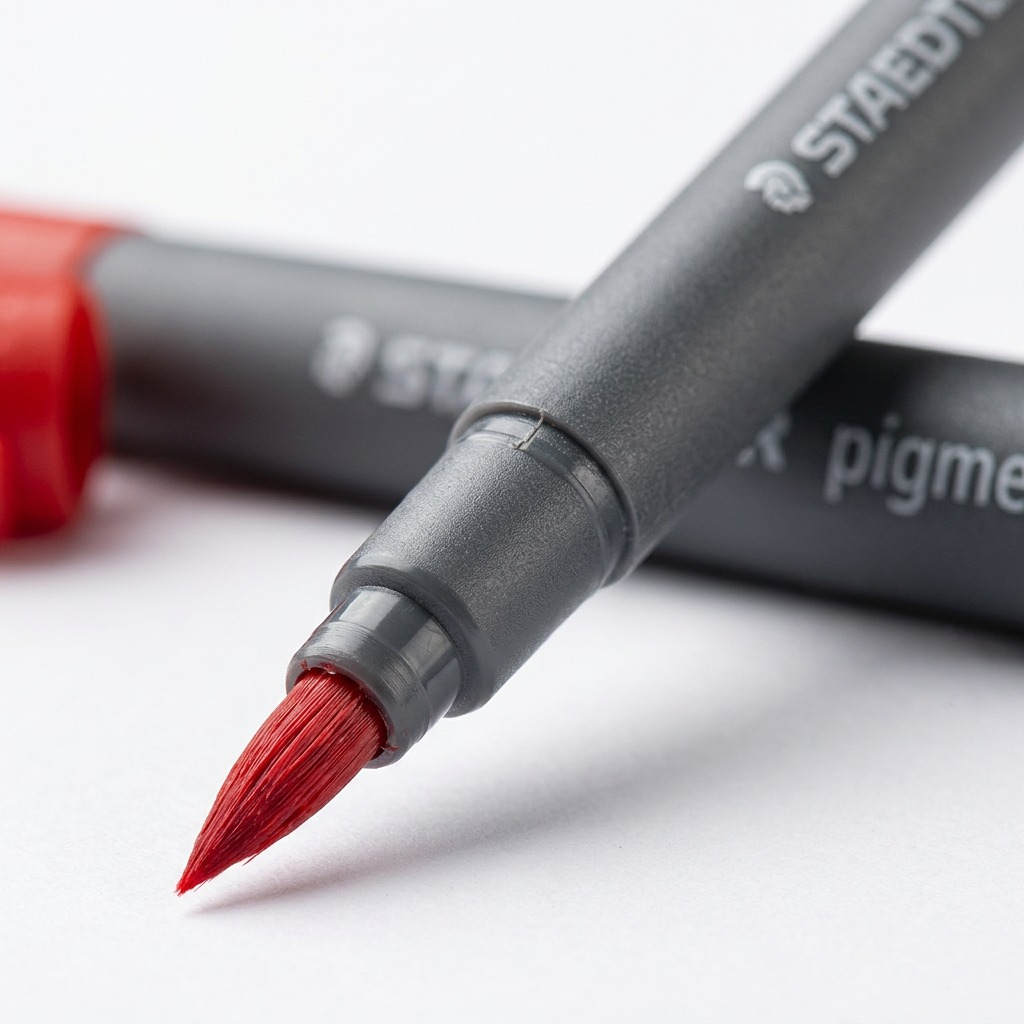 STAEDTLER Pigment Arts Brush – Lot de couleurs de base, réf. 371-C12-1-10-35 — vue 3