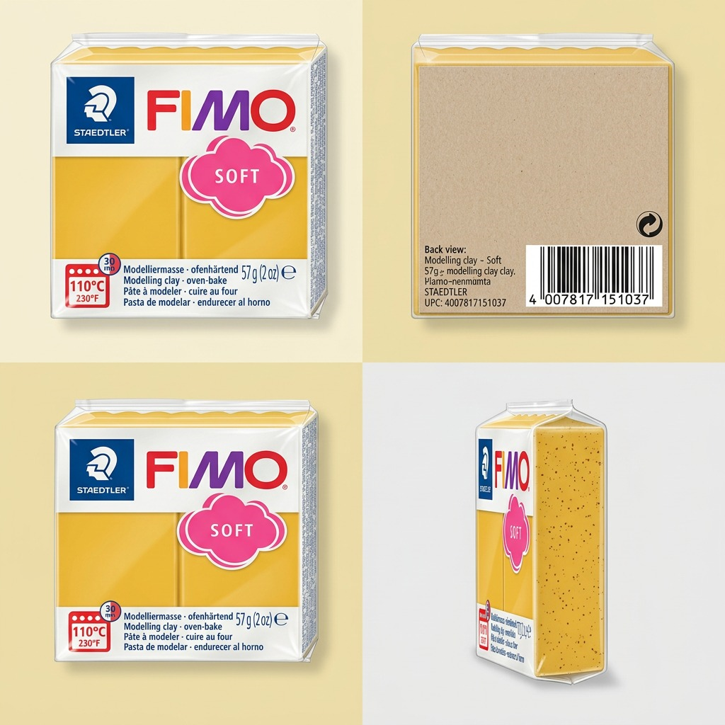 FIMO Soft – Pâte mangue caramel 57 g, réf. 8020-T10 — vue 8