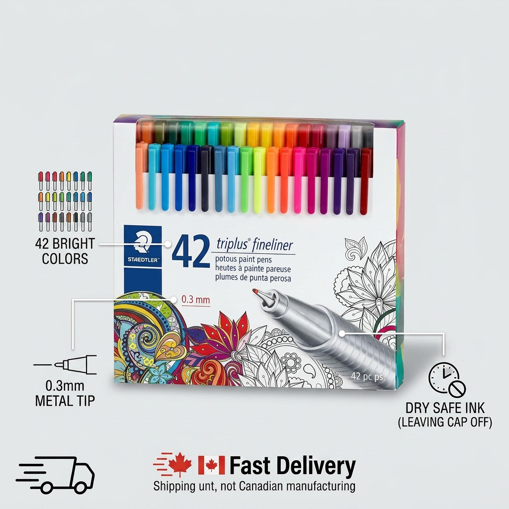 STAEDTLER triplus fineliner – Lot de 42 fineliners 0,3 mm, réf. 334-C42-LU — vue 6