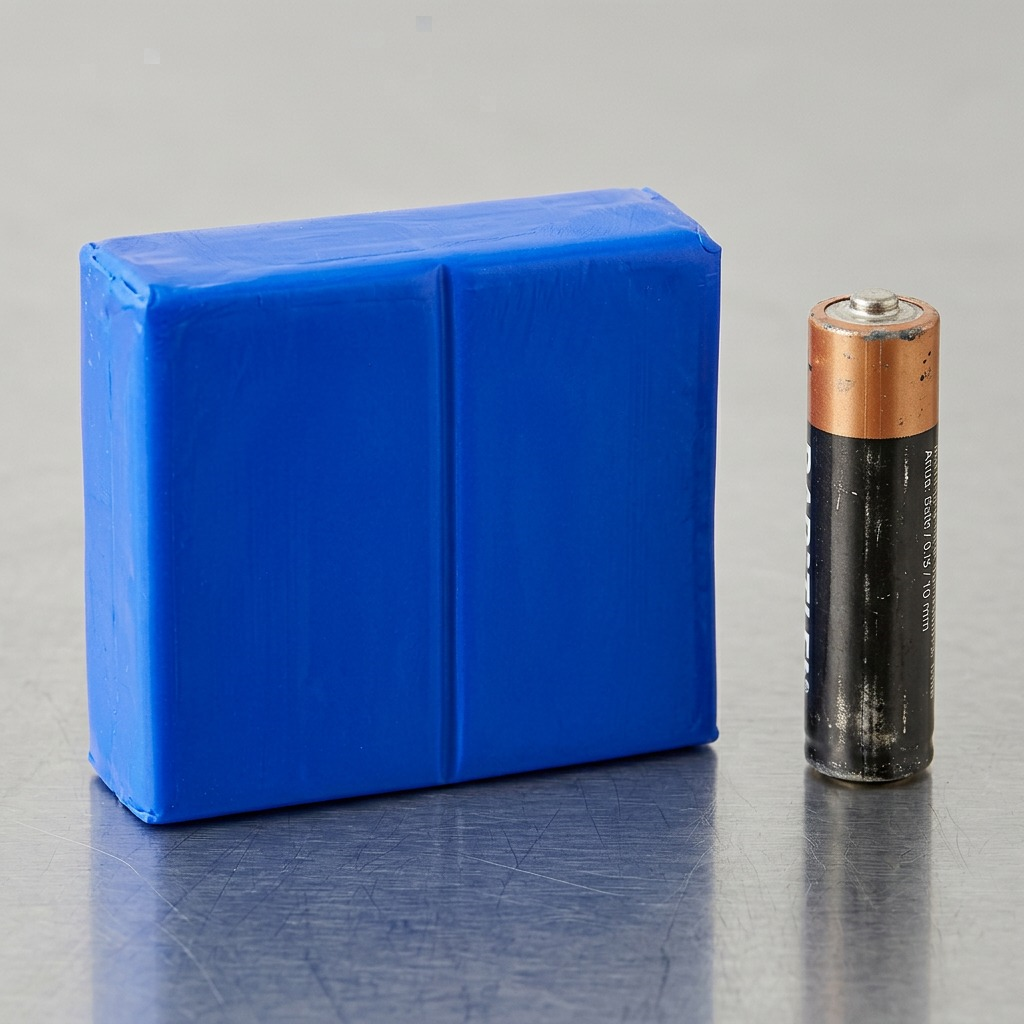 Ultra high-resolution product shot of STAEDTLER Fimo Soft Brilliant Blue modelling clay, accurately rendered.