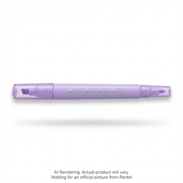 Illumina Flex Liquid Highlighter, Dual Tip - Chisel and Bullet, Pastel Violet