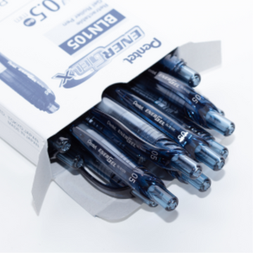 EnerGel-X Ret retractable gel pen, (0.5mm) Needle Tip, Navy Blue Ink